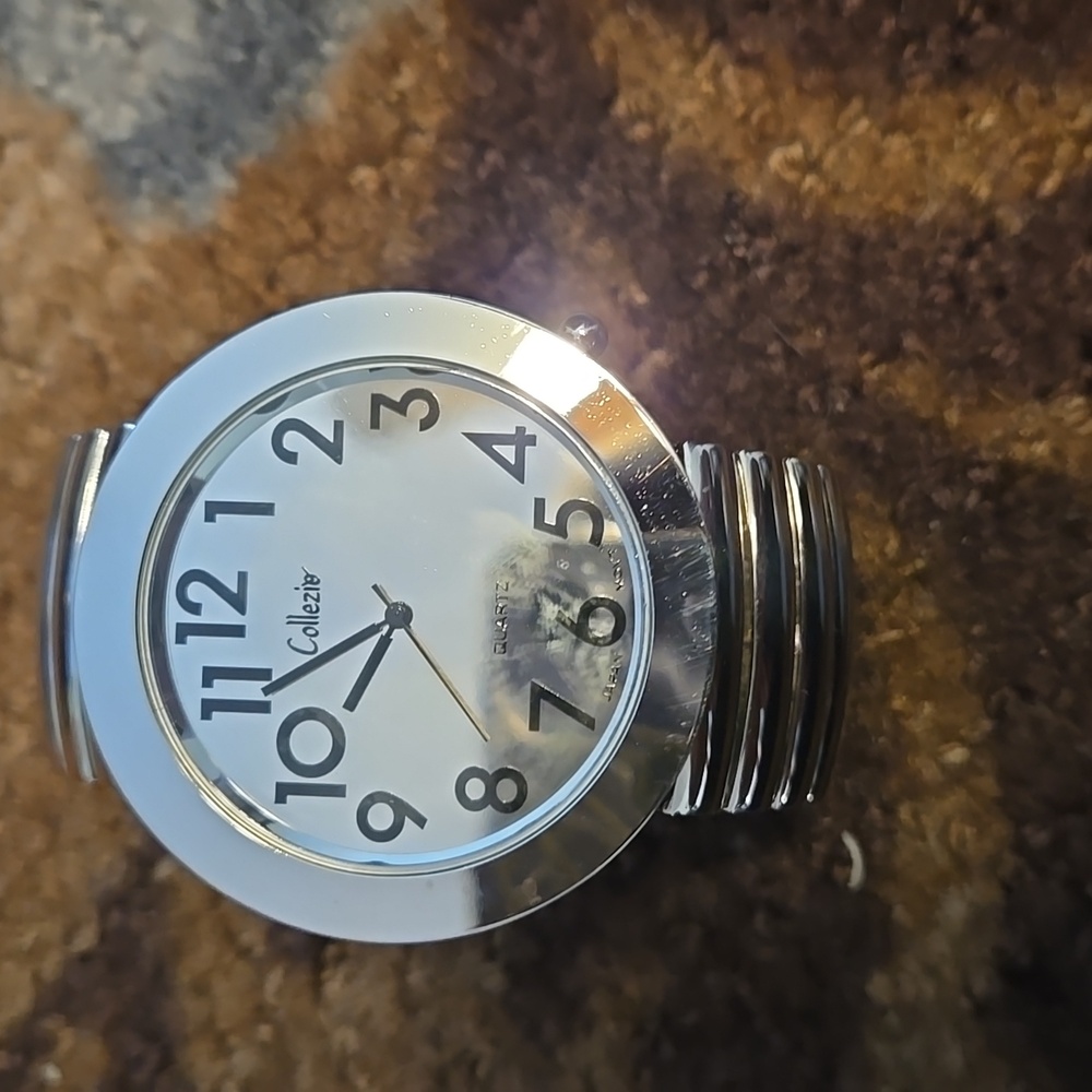 Large Silver-tone Watch